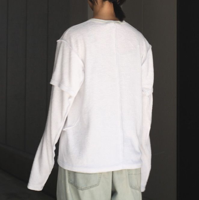 【残りわずか】Terry Double Layer Long Sleeve T-shirt