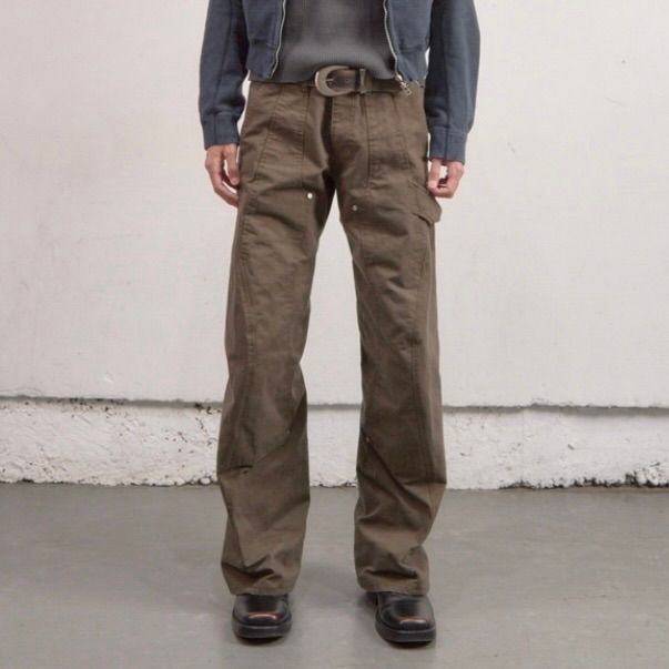 【残り一点】Curved Leg Double Knee Work Pants