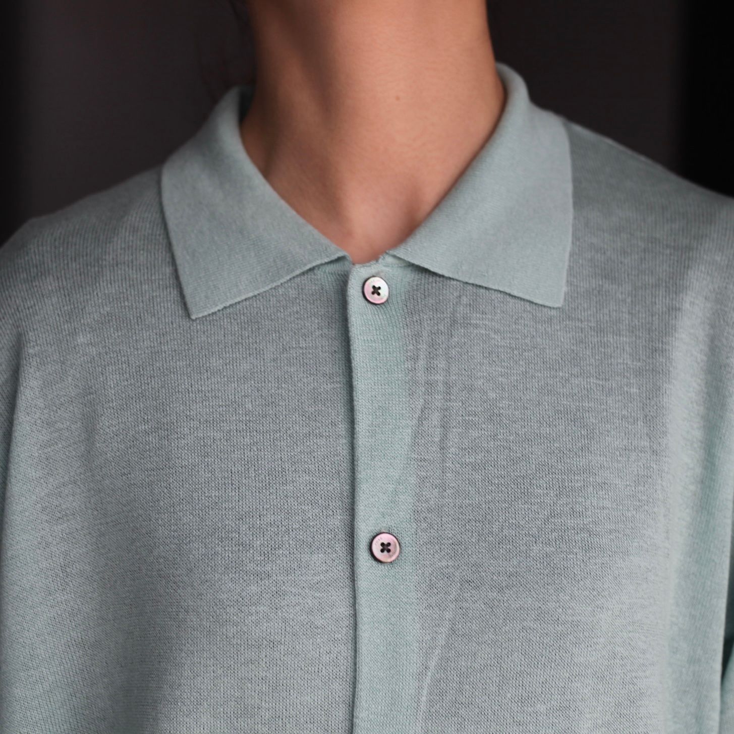 【残り一点】Silk Cashmere Sheer Shirt Cardigan