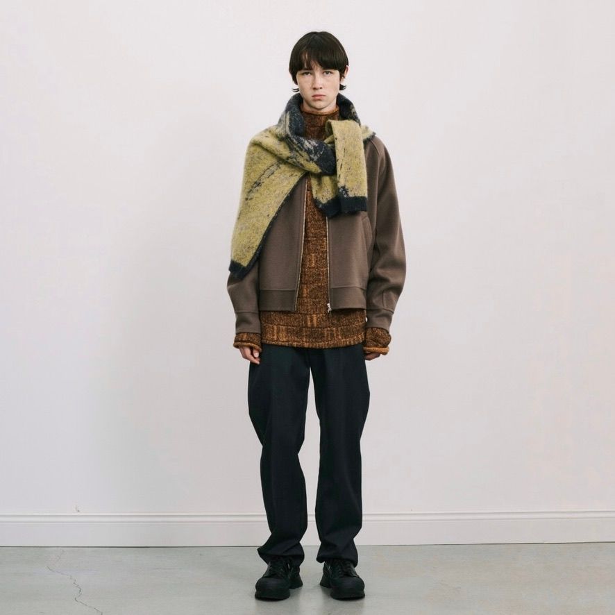 ヨウジヤマモト リバーシブル切り替えウールメルトンナイロンセットアップ