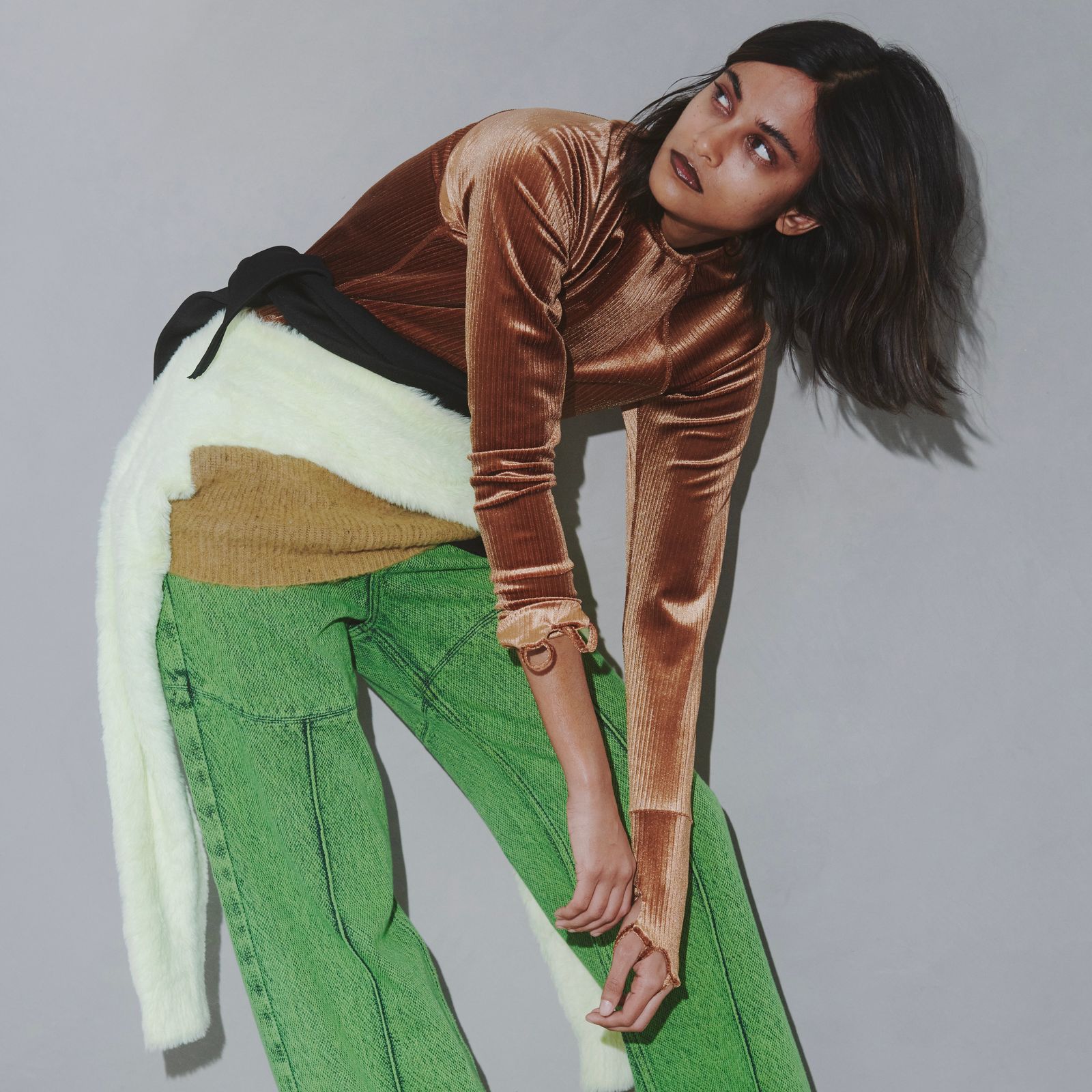 【残り一点】Flex Velvet Cuff-Glove Long Tee