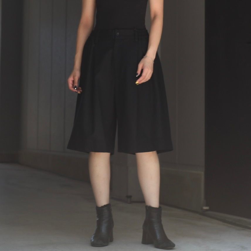 ssstein - 【残り一点】Wide Easy Short Trousers(2/72梳毛フラノ) | ACRMTSM ONLINE STORE