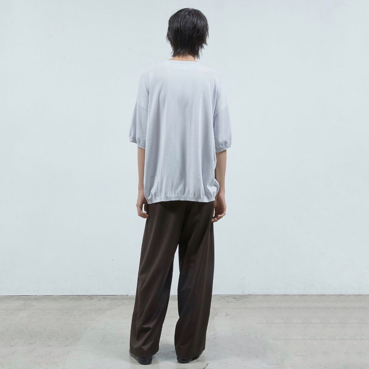 【残り一点】ステッチプリントショートSLニットPO