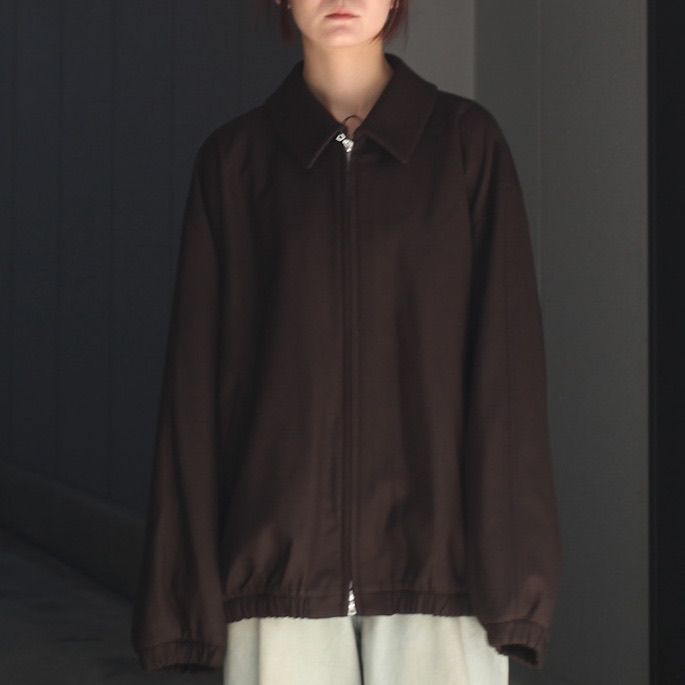【残りわずか】Melton Oversized Zip Jacket
