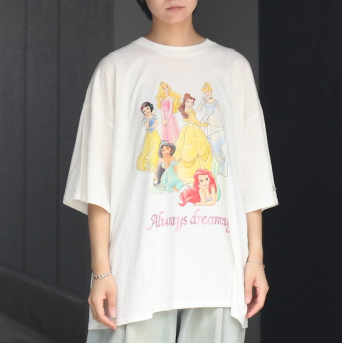 el conductorH - 【残り一点】Disney Spangle Decorated T-shirt