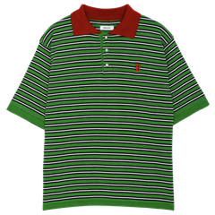 【残り一点】2Tone Stripe Polo Knit