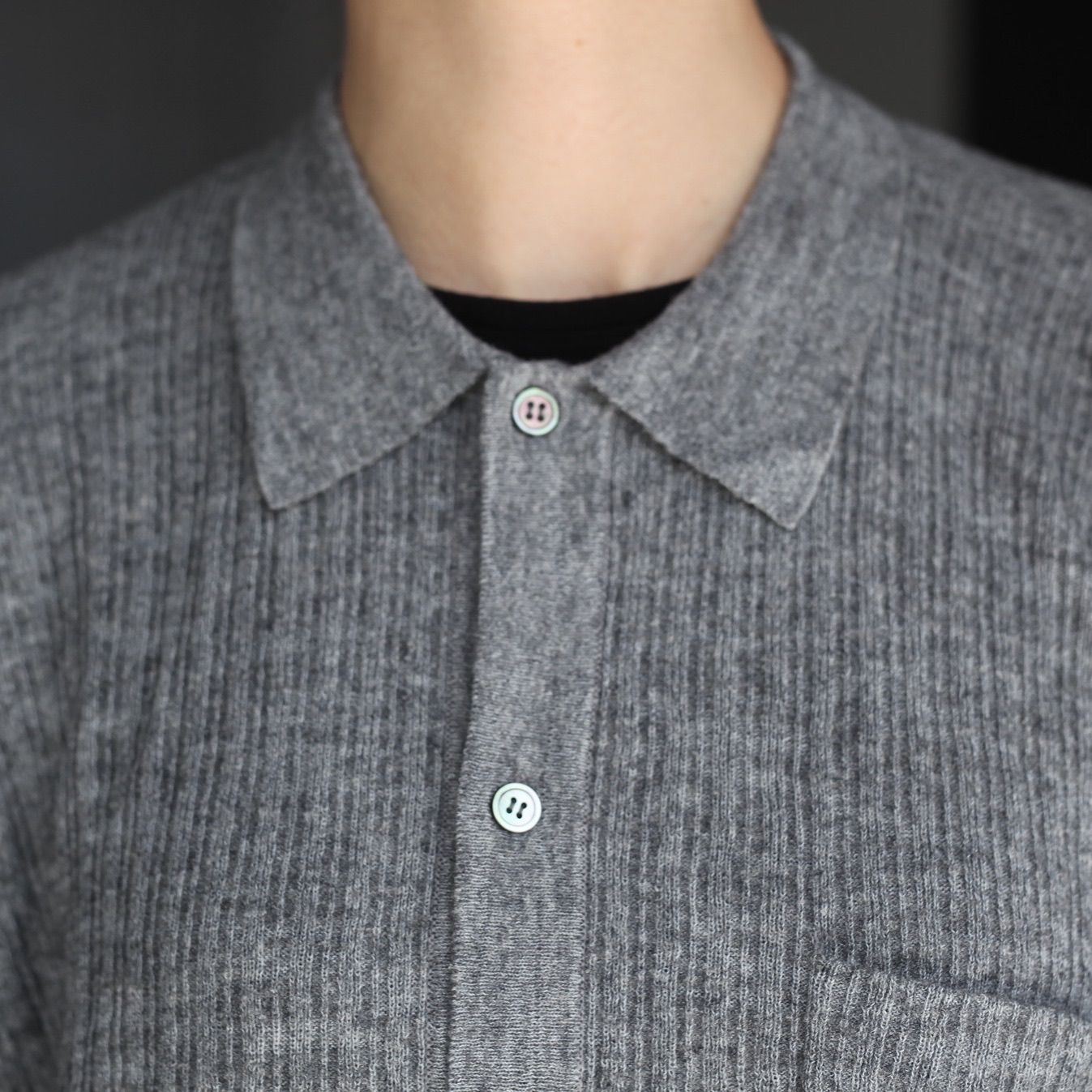 【残りわずか】Crepe Knit Shirt