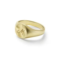 【お取り寄せ注文可能】Signet Ring No.1(K10 YELLOW GOLD)