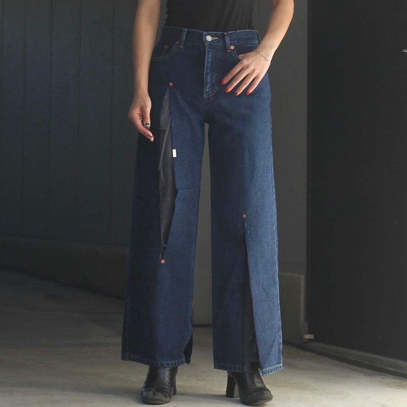 【残り一点】Layered Ripped Jeans