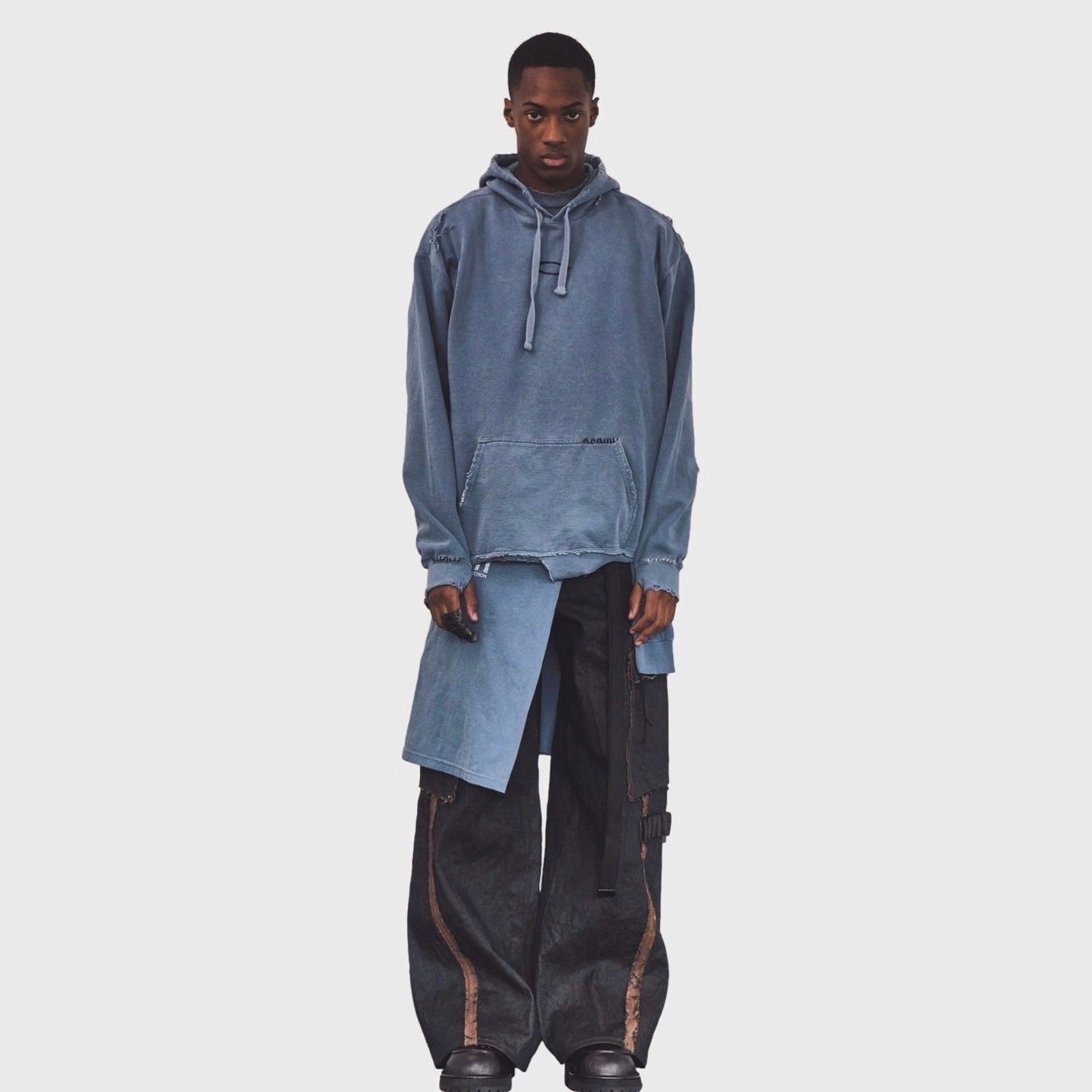 【残りわずか】Slash Seam Twist Cargo Jeans(PERSIMMON TANGY DYED)