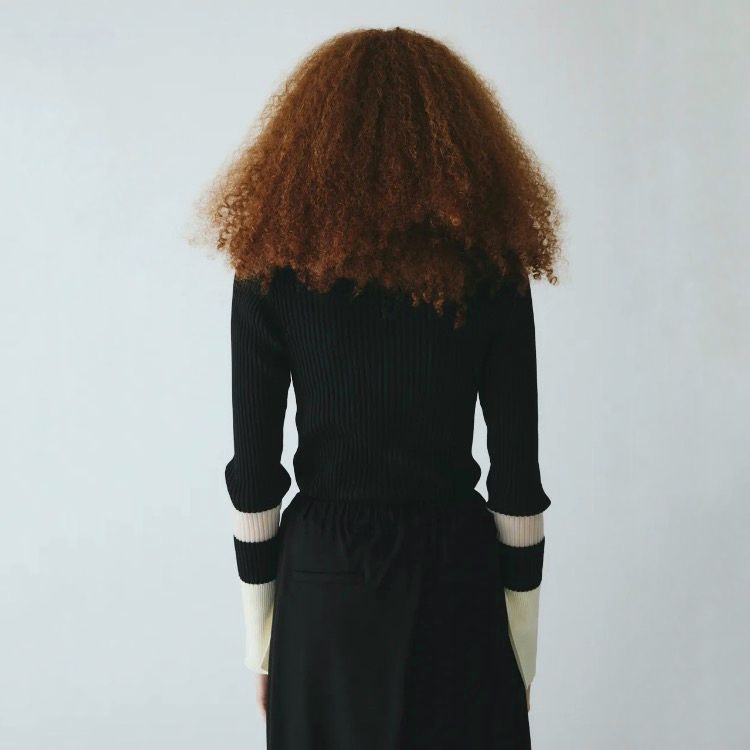 【残り一点】Henley Neck Knit Tops