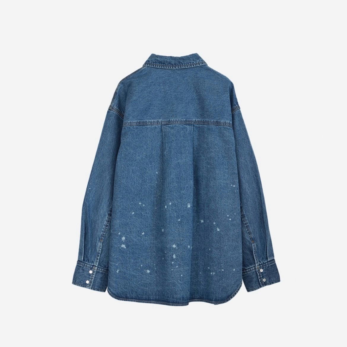 【残り一点】Denim Discharge Printhing Shirt