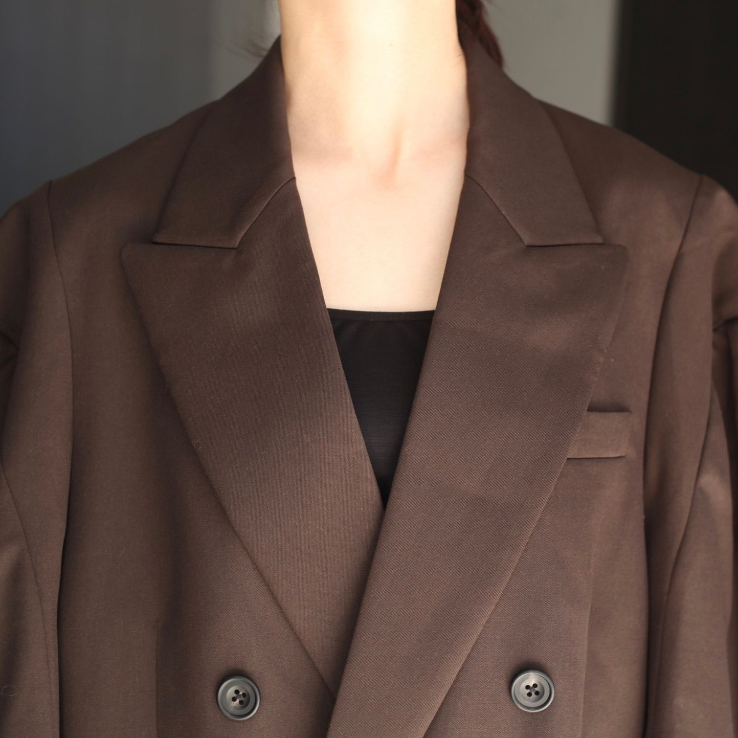 【残り一点】Deformed Shoulder Double Breasted Jacket