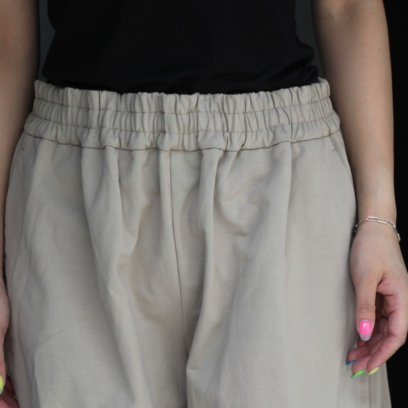 36G ECONYL Solid Easy Zip Over Pants | KANEMASA PHIL