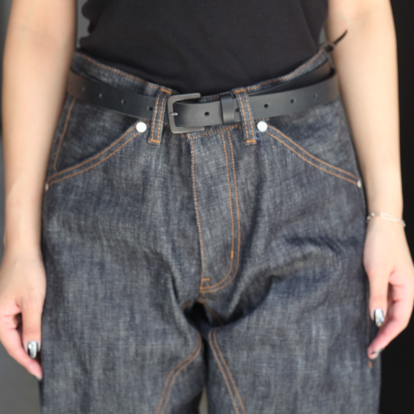 【残りわずか】3D Twisted Wide Leg Jeans