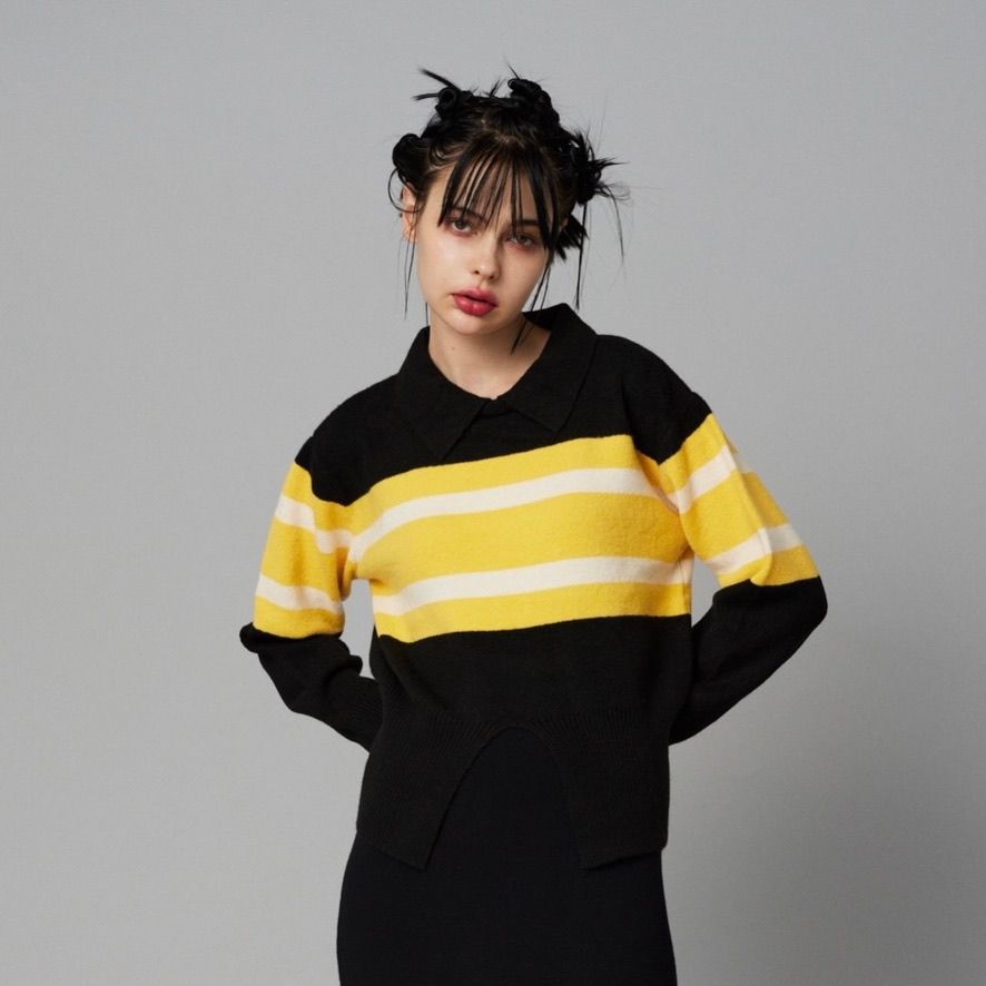 【残り一点】Border Knit Tops
