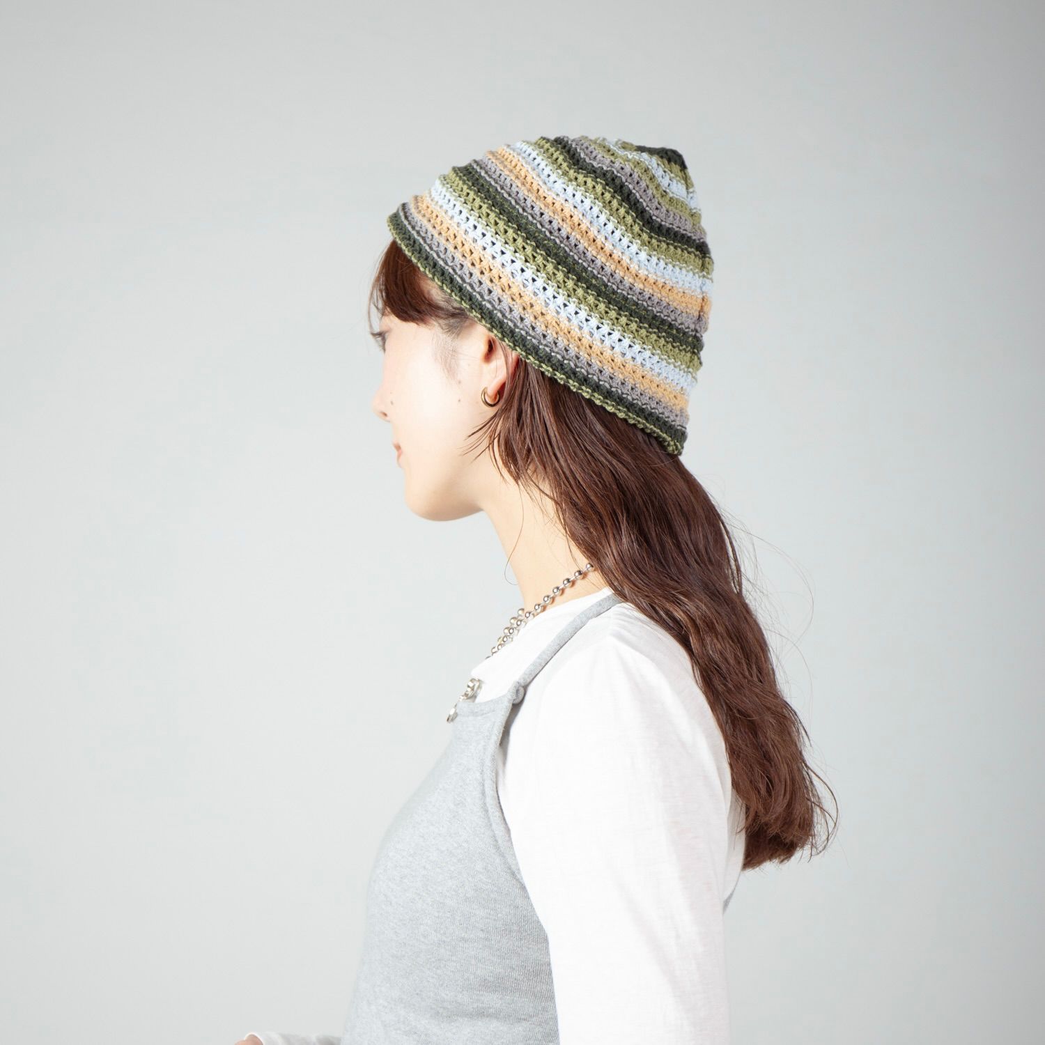 【残り一点】Multi Border Knit Hat