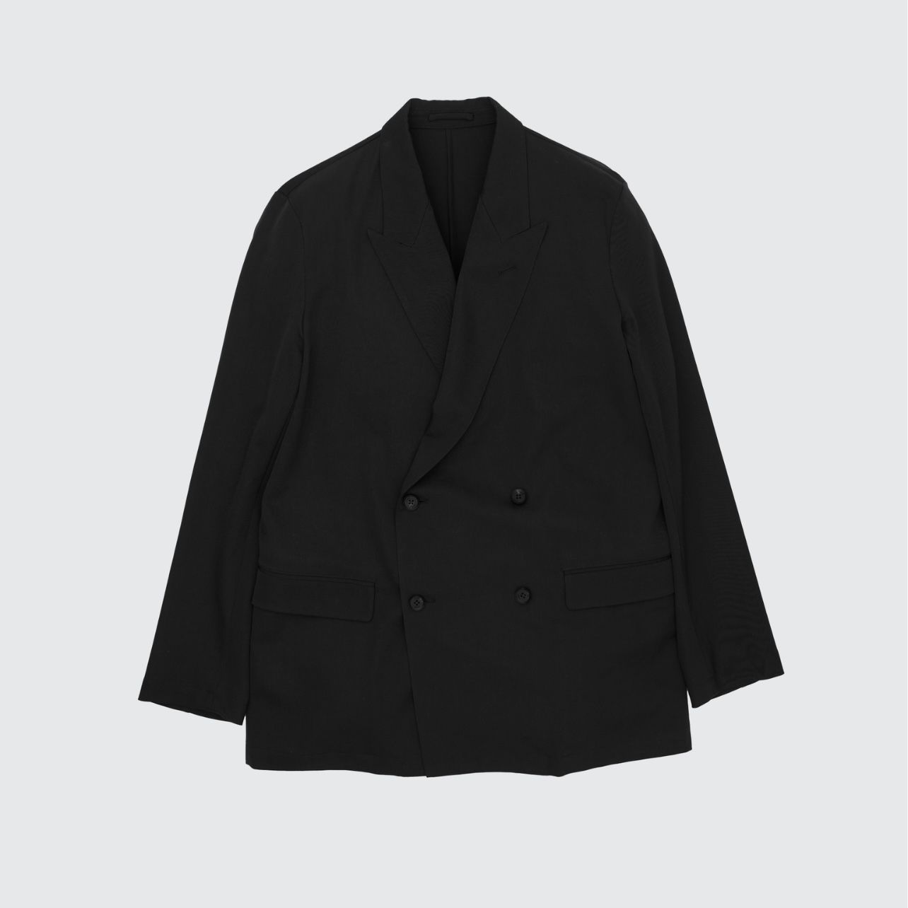 【残り一点】Wool Washer Twill Double Breasted Jacket