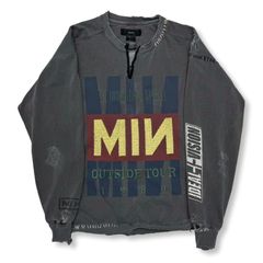【残り一点】Bootleg DIY Crew Sweat With Repaired(OUTSIDE TOUR)