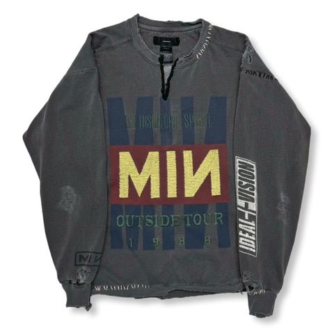 【残り一点】Bootleg DIY Crew Sweat With Repaired(OUTSIDE TOUR)
