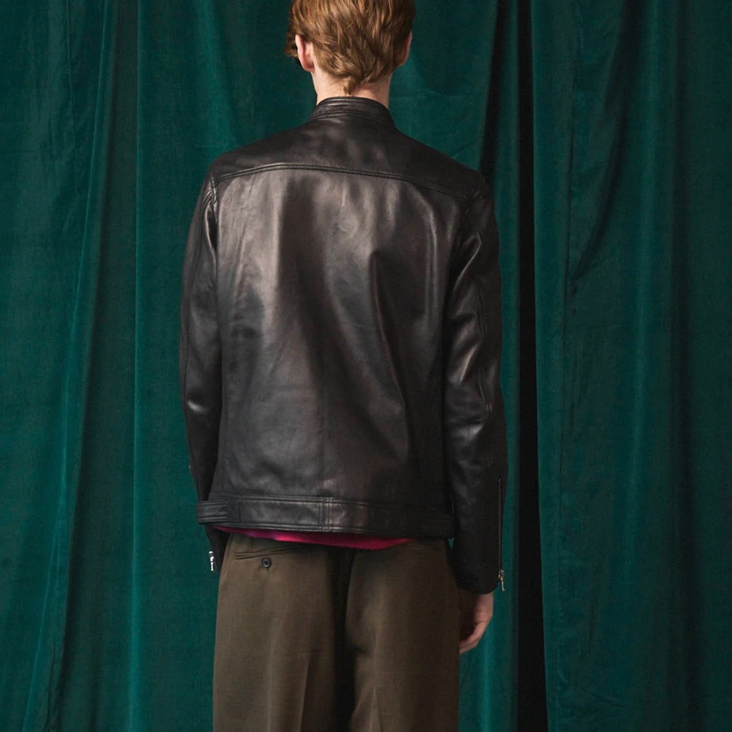 【残り一点】Dress-Fit Sheep Leather Single Rider JKT