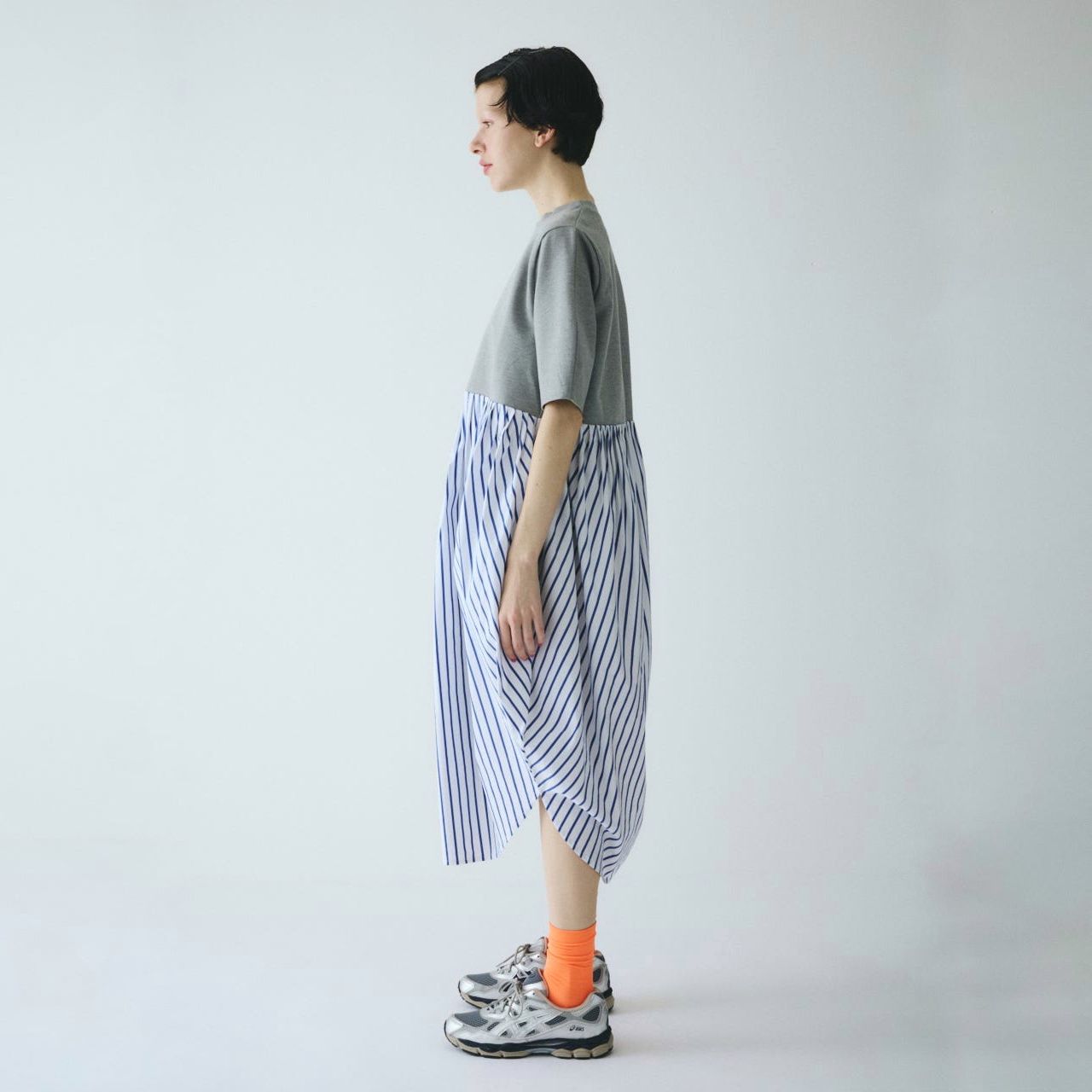 【残り一点】Cut Docking Shirt Dress