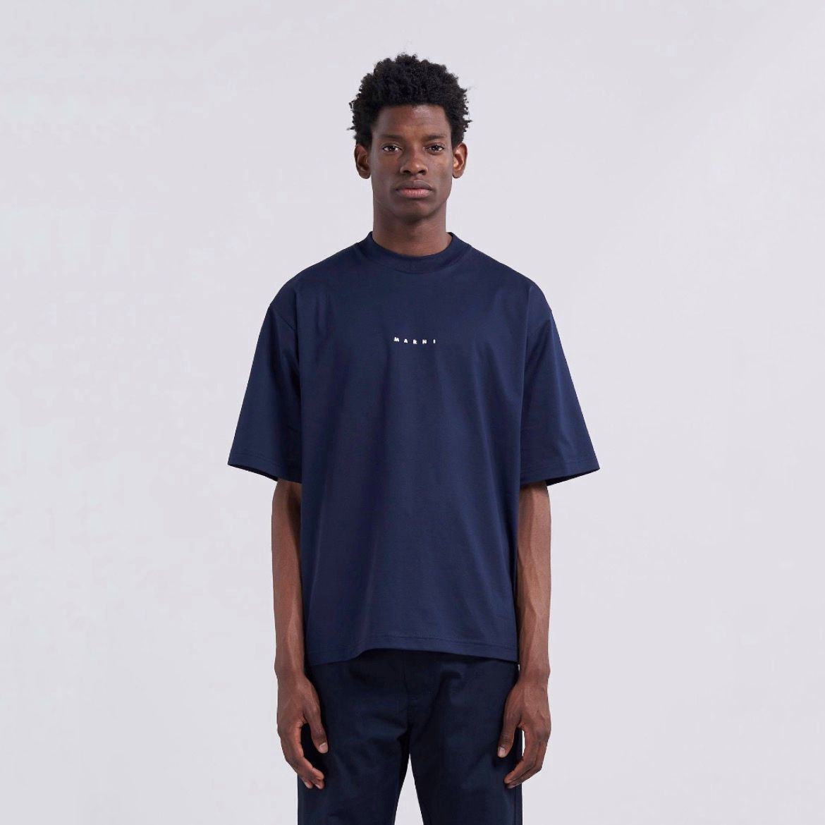 Marni マルニ / Logo Organic Cotton Jersey Tee MARNI - 【残り一点】Marni Logo Organic Cotton Jersey Tee