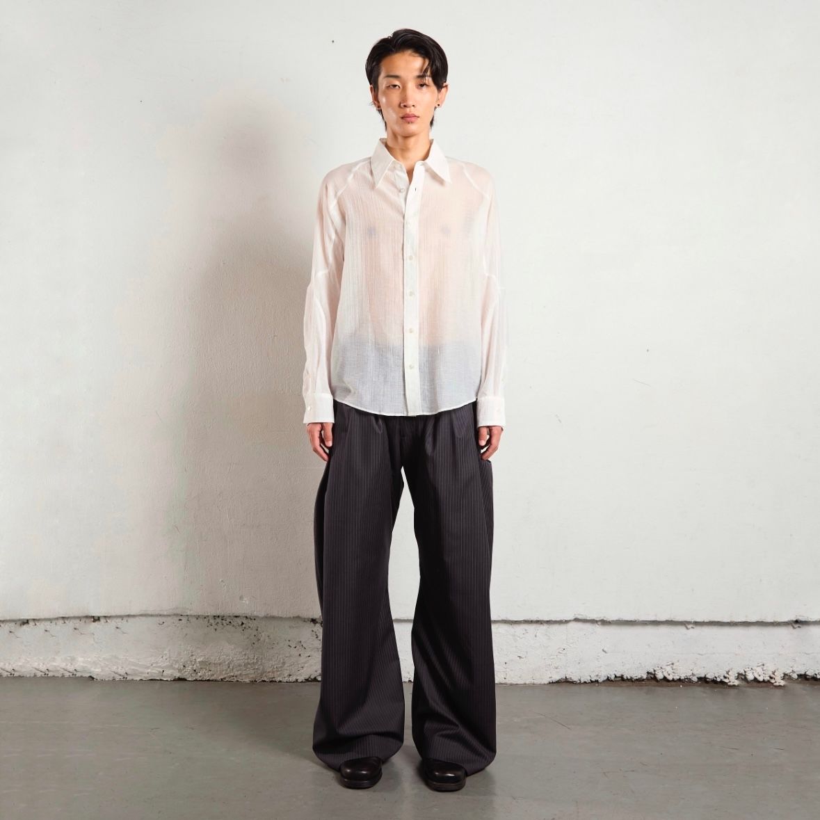 【残り一点】Semi Sheer French Seam Shirt
