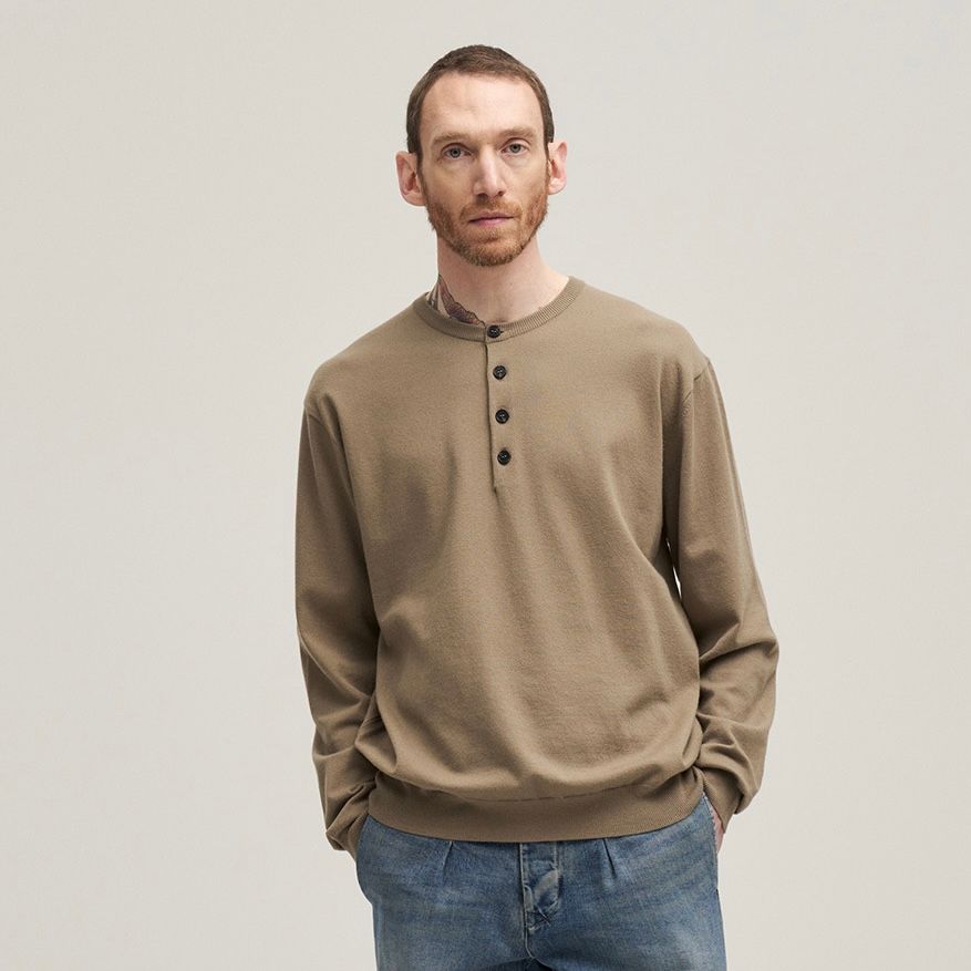 【残り一点】French Henry Neck Knit