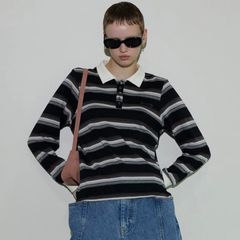【残り一点】Multi Border Polo Shirt