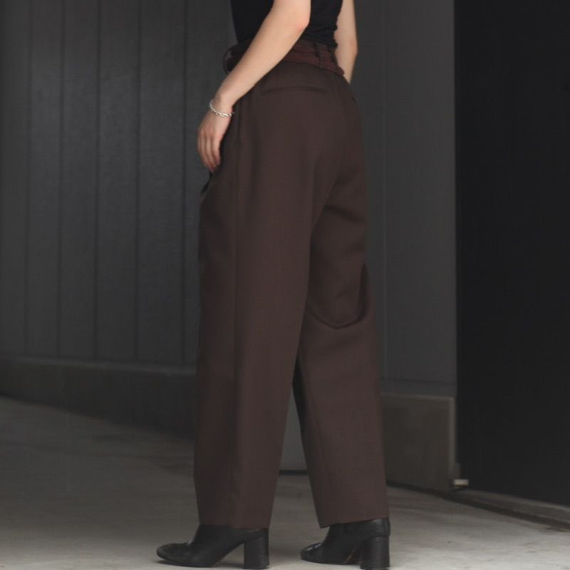 stein - 【残り一点】Beltless Wide Trousers | ACRMTSM ONLINE STORE