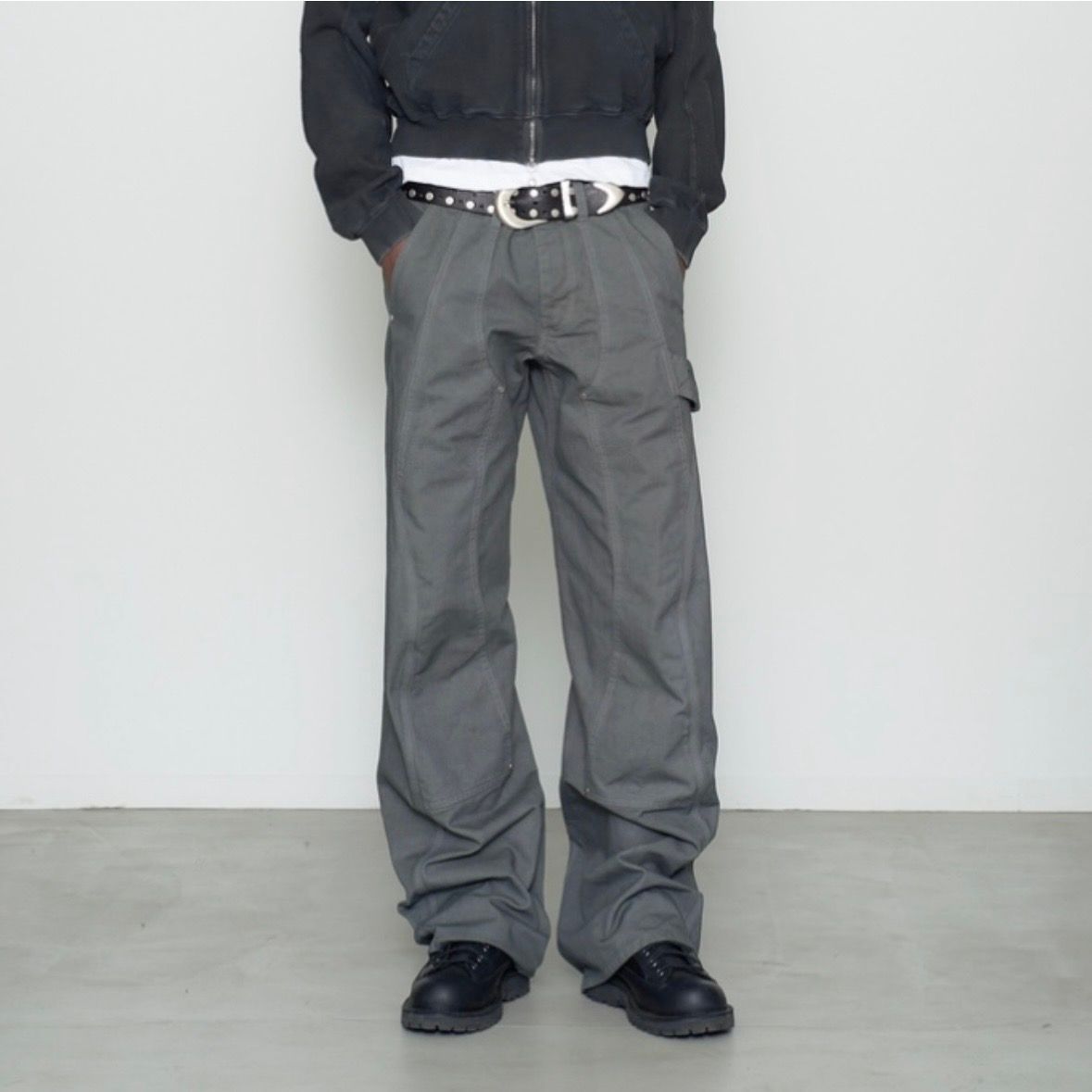 【残り一点】Curved Leg Double Knee Work Pants