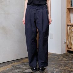【残り一点】ダブルフェイスワイドタックイージートラウザー