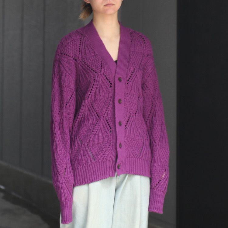 2023春夏新作 最終値下げHERILL - Cottoncode Patterncardigan 23SS メンズ