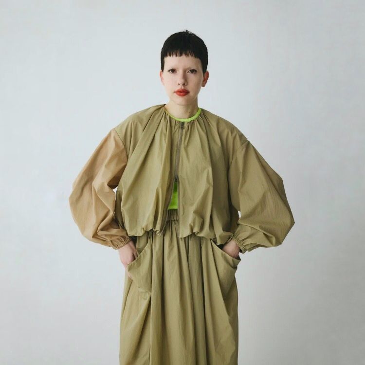 【残り一点】Balloon Hem Nylon Blouson