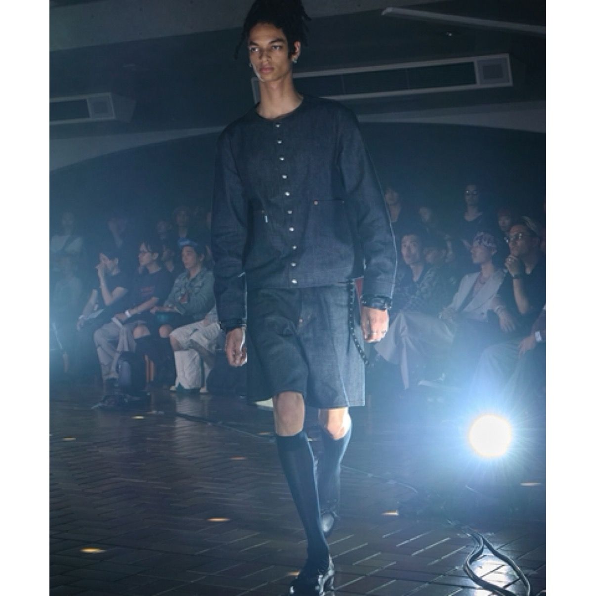 【残り一点】Modern Denim Short Trousers Wide Cut