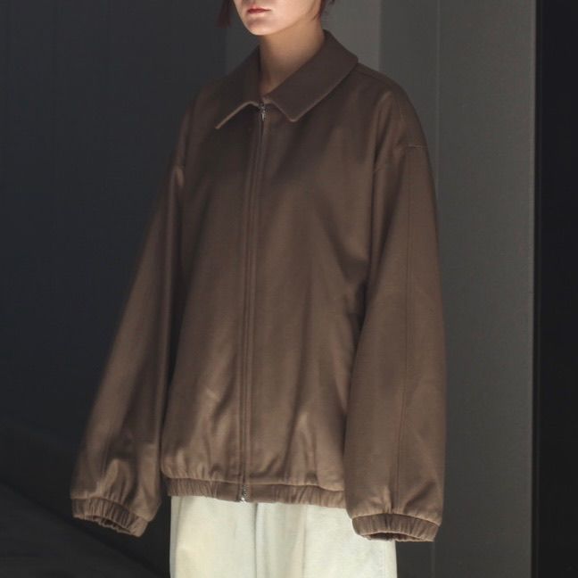 【残りわずか】Melton Oversized Zip Jacket