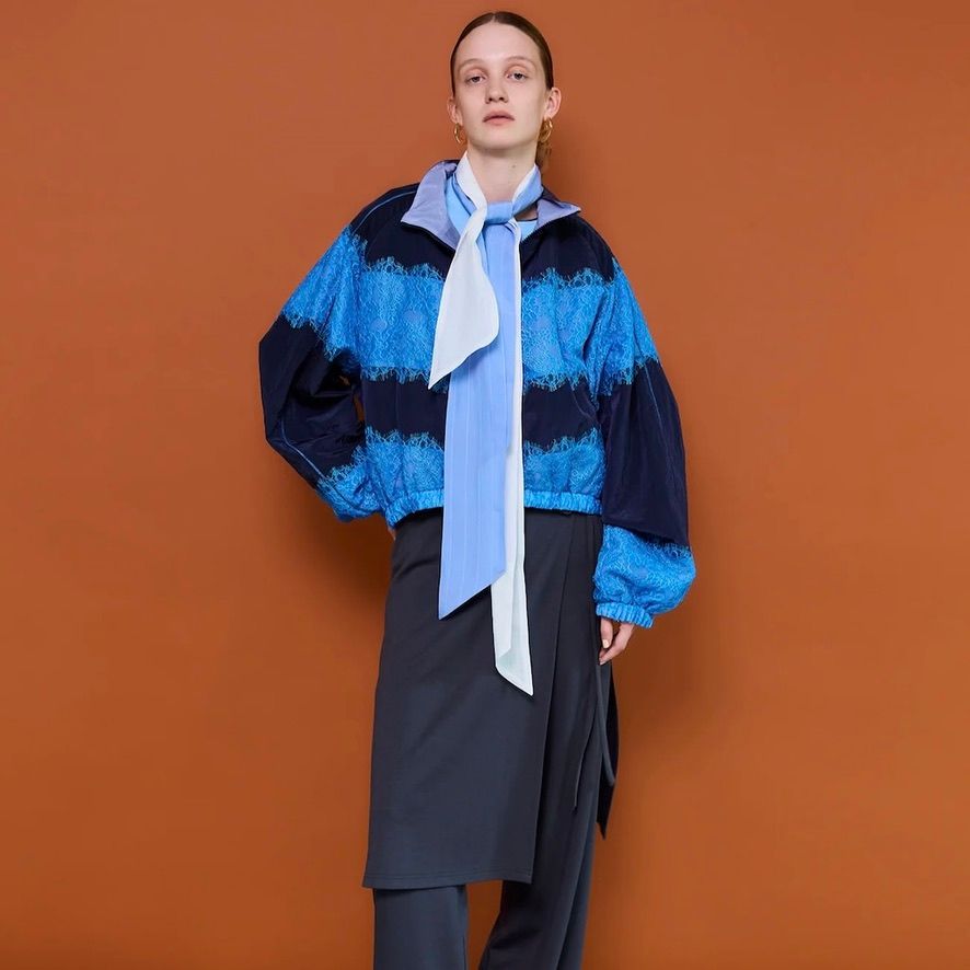 【残り一点】リバーシブルレースブルゾン