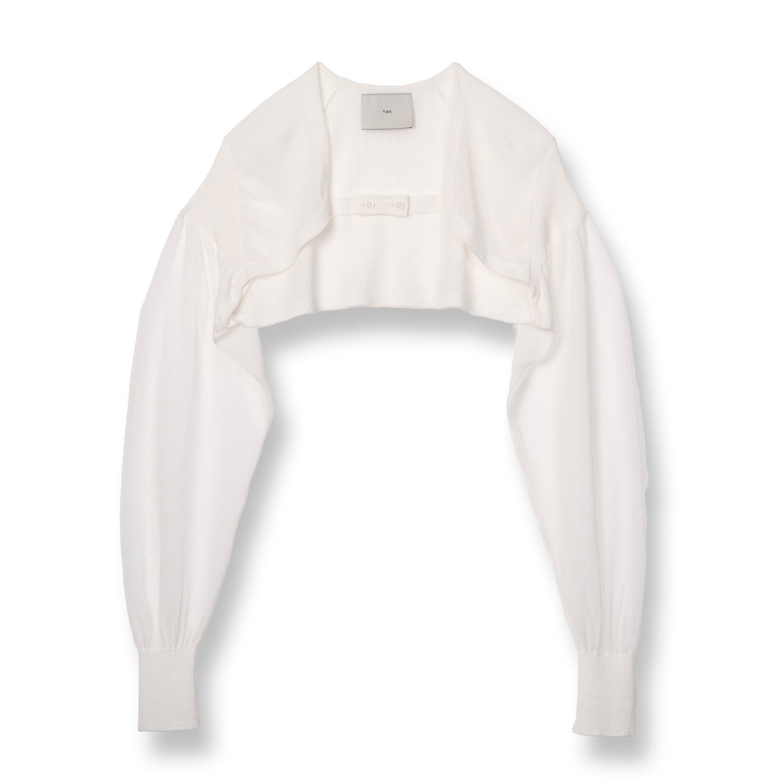 TAN - 【残り一点】Sheer Puffed Bolero | ACRMTSM ONLINE STORE