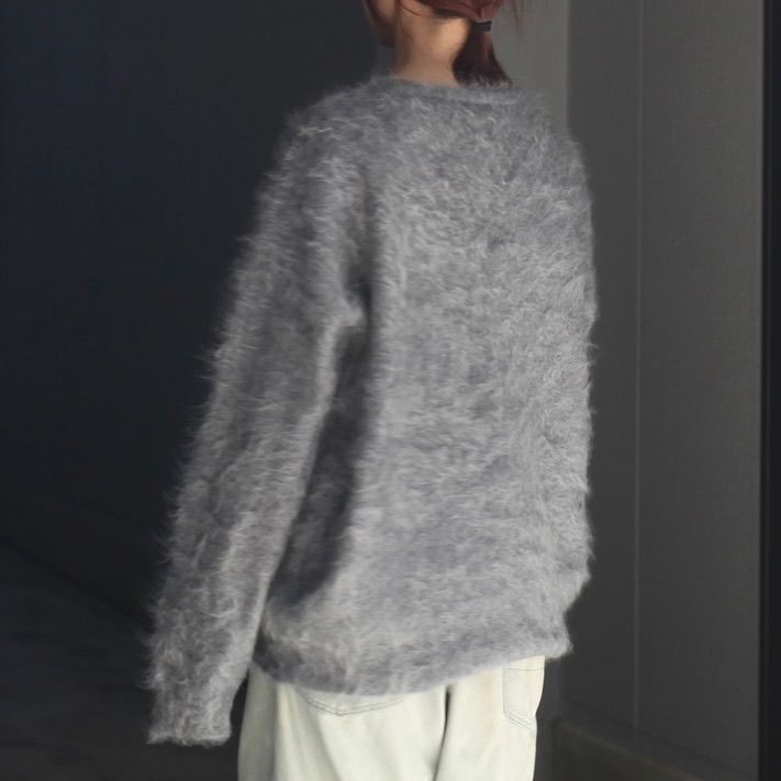 【残り一点】Cashmere Shaggy Knit Crew Neck LS