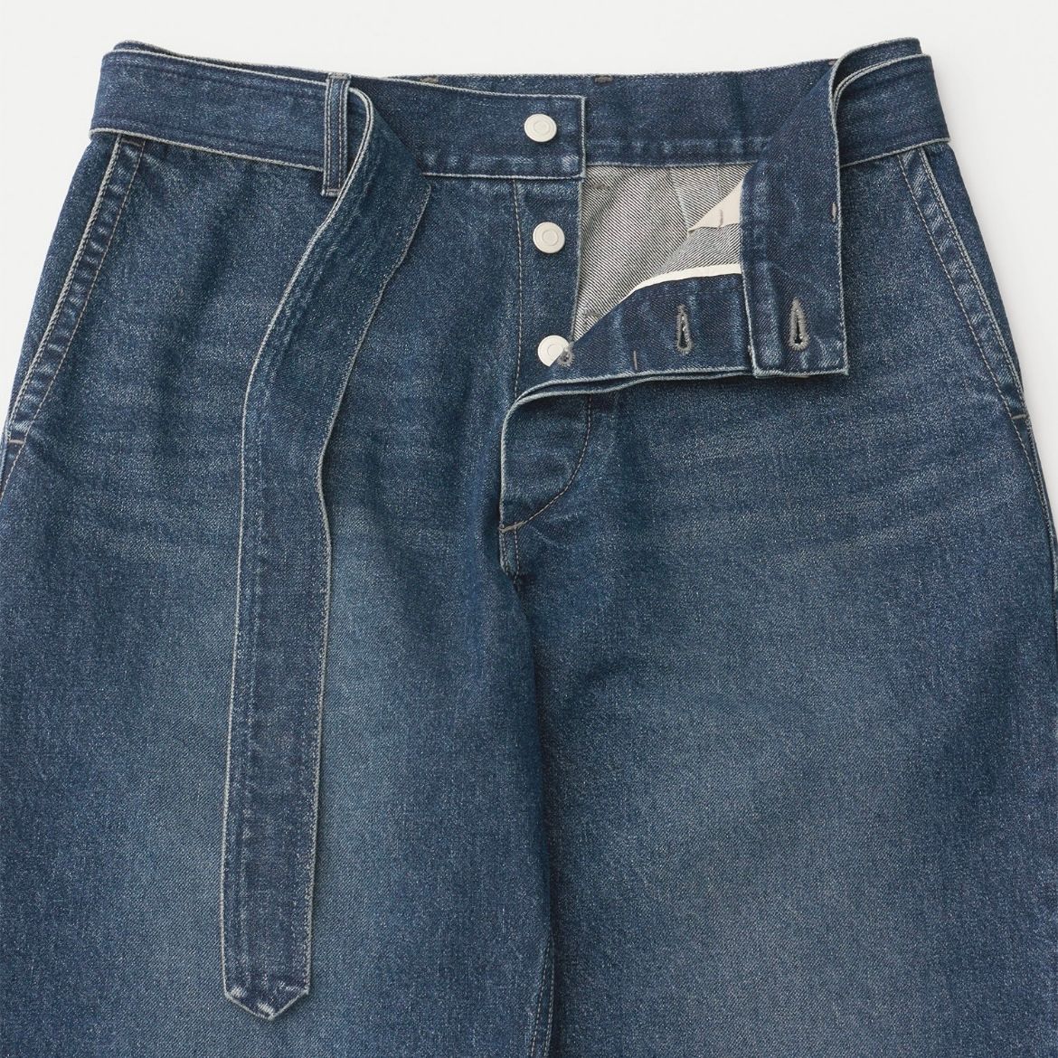 【残り一点】Plenty Belted Denim Slacks