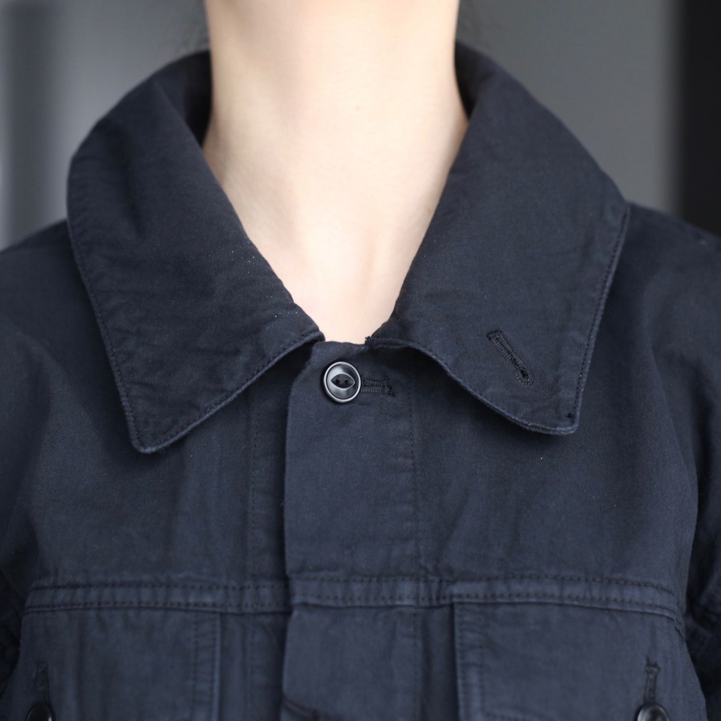 【残り一点】6ozデニムブルゾン(ONE WASH)