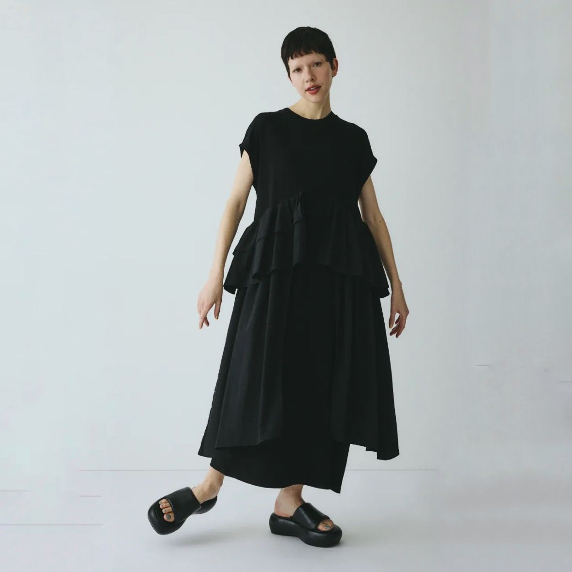 【残り一点】Side Frill Pante Dress