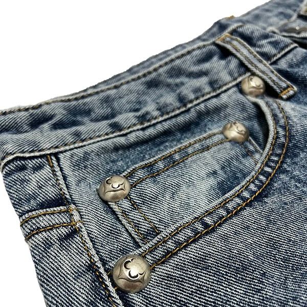 【残り一点】TC Leather Washing Denim Pants
