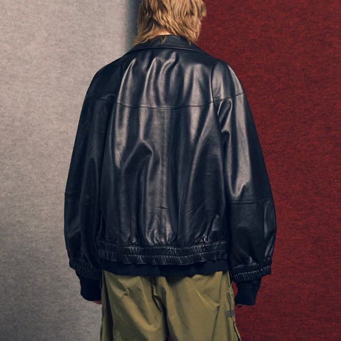 【残り一点】Sheep Leather Stand Collar Blouson