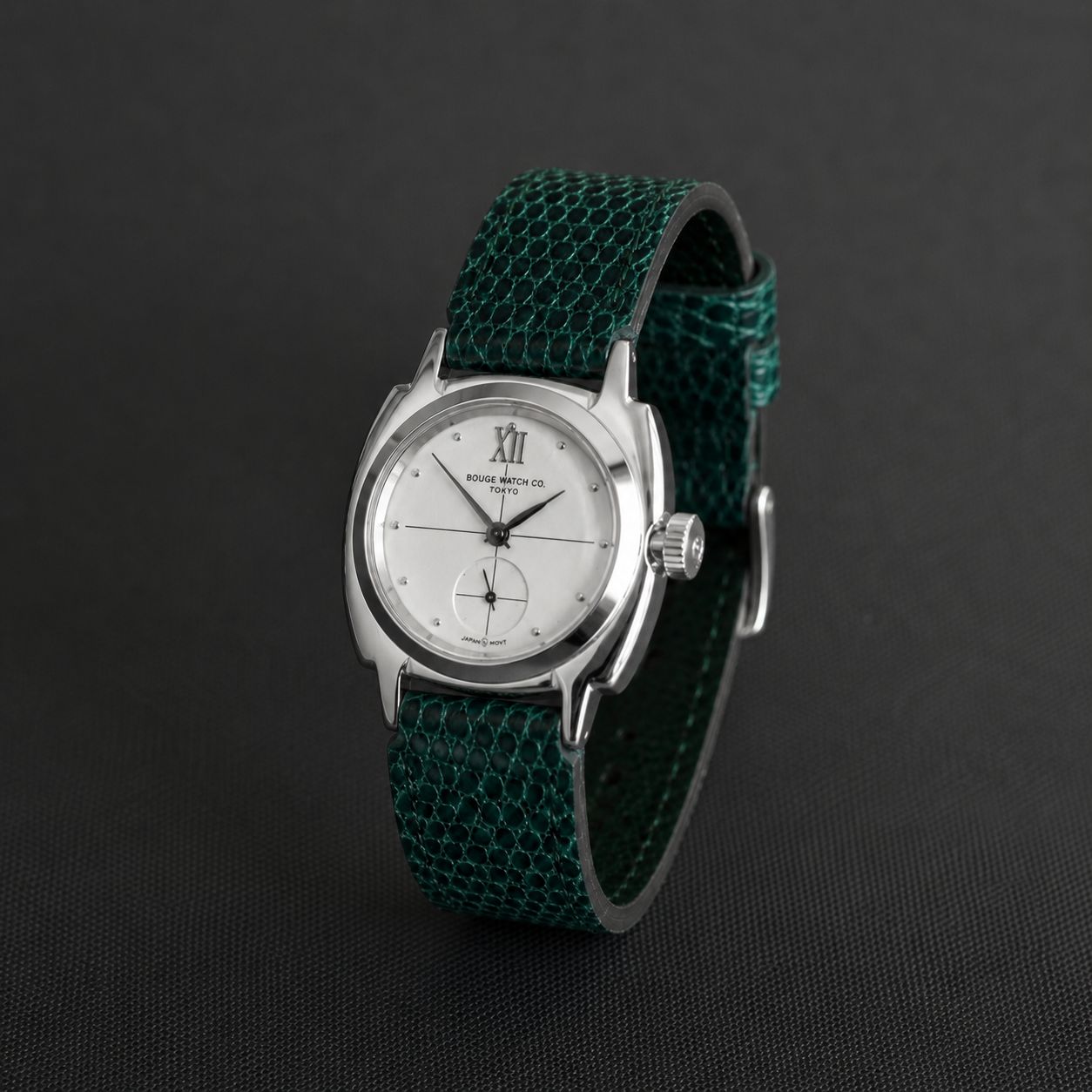 【お取り寄せ注文可能】Coussin Sophie Dress Lizard(MEN/SILVER×GREEN)