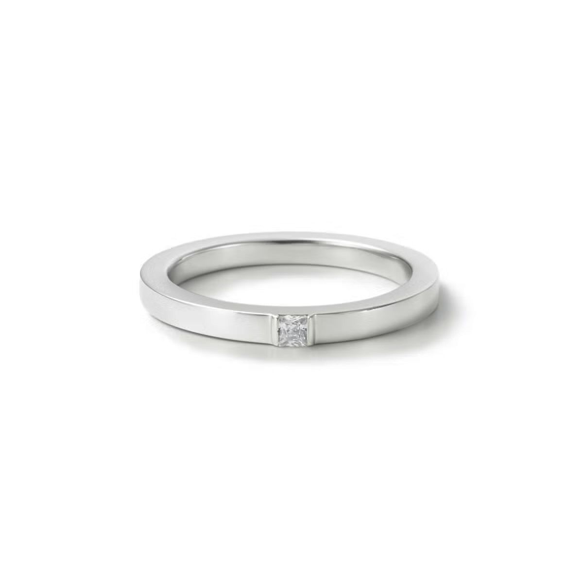 【お取り寄せ注文可能】Square Dia Ring(SILVER925)
