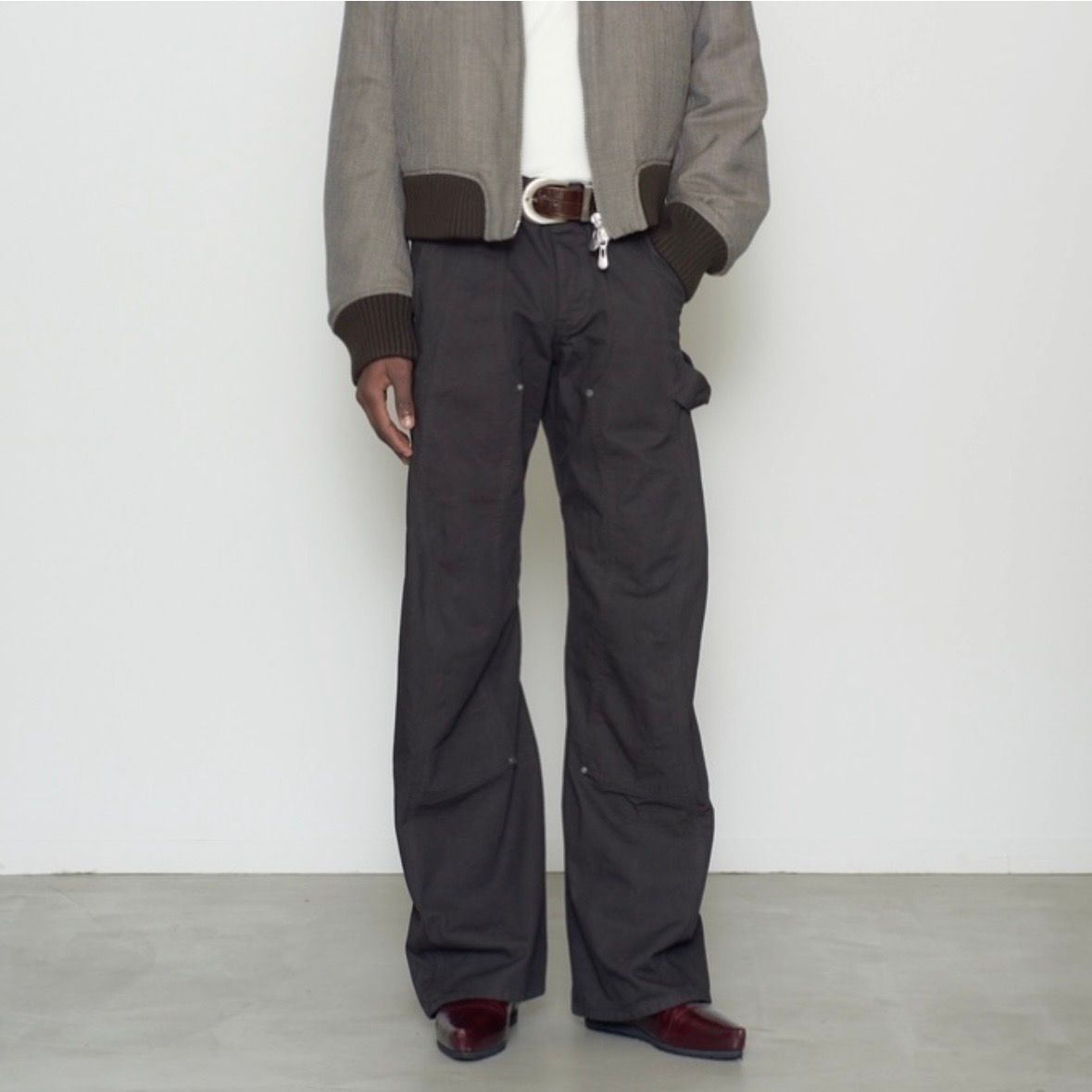 【残り一点】Curved Leg Double Knee Work Pants