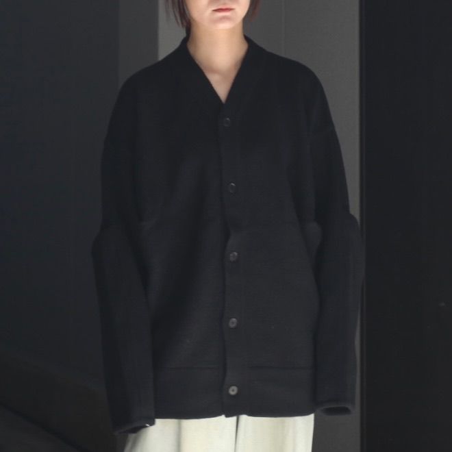 【残りわずか】Extra Fine Wool Knit Tucked Cardigan