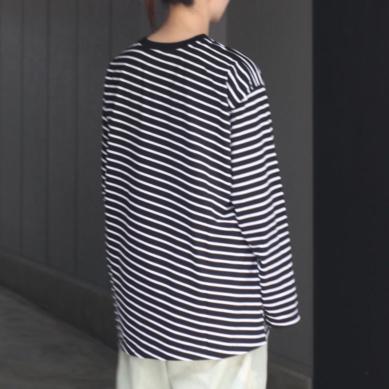 【残り一点】オーバーサイズボーダーL/S Tee